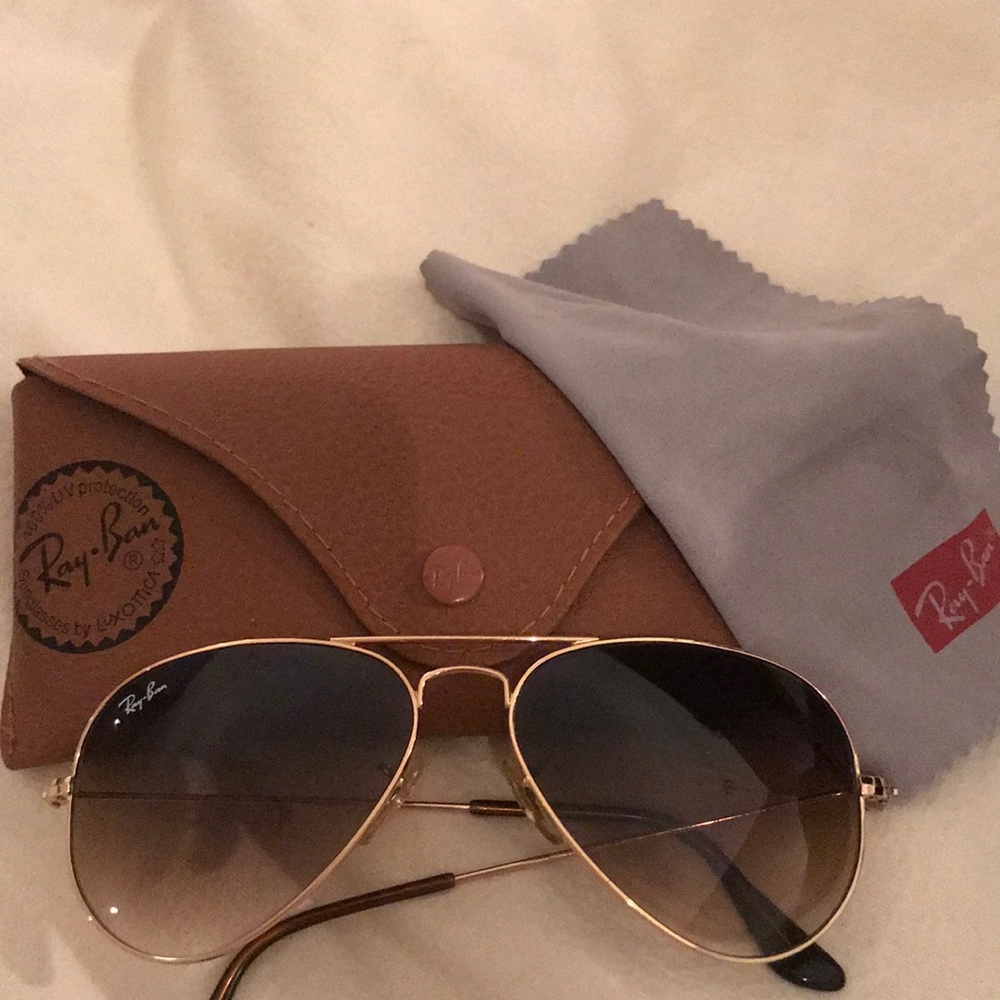 Brown Ray Ban Aviators